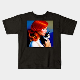 Calico Cat and her Human Kids T-Shirt